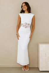 Spellbound By You Maxi Dress White